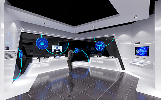 新能源汽車展廳設計方案之展示設計效果圖